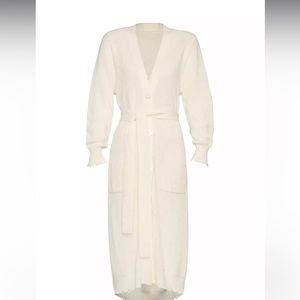 SER.O.YA Cream/White Long Cardigan. NWT